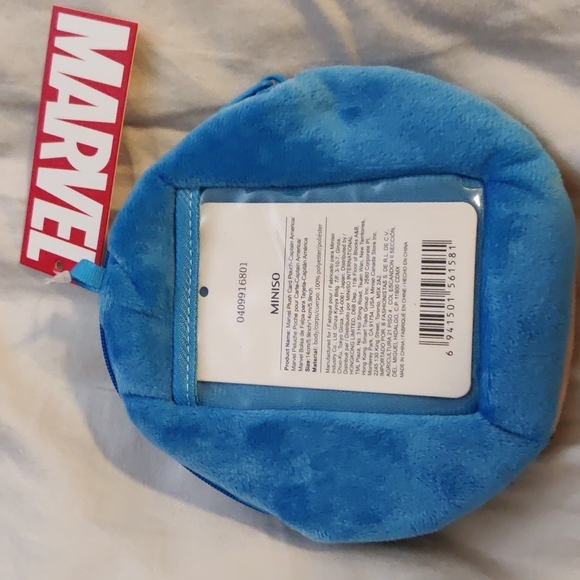 Marvel captain America plush card pouch - Picture 2 of 3